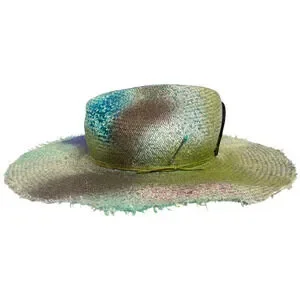 Meshika Space Cowboy Straw Hat Vintage Coachella Patch‎ Sterling Silver $850 Meshika | Accessories | Meshika Space Cowboy Straw Hat  main image 2